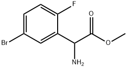 METHYL2-AMINO-2-(5-BROMO-2-FLUOROPHENYL)ACETATE Structure