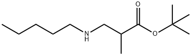tert-butyl 2-methyl-3-(pentylamino)propanoate Structure