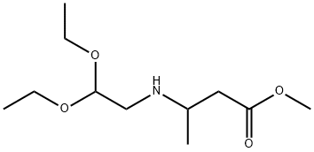 methyl 3-[(2,2-diethoxyethyl)amino]butanoate 구조식 이미지