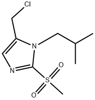 5-(chloromethyl)-2-methanesulfonyl-1-(2-methylpropyl)-1H-imidazole Structure