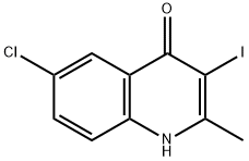 6-Chloro-3-iodo-2-methyl-1H-quinolin-4-one 구조식 이미지