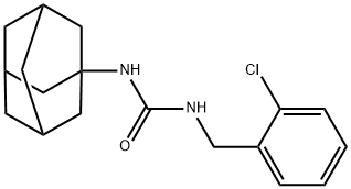 1-(2-chlorobenzyl)-3-[(3s,5s,7s)-tricyclo[3.3.1.1~3,7~]dec-1-yl]urea Structure