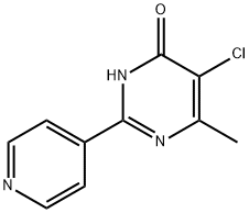 5-Chloro-6-methyl-2-(pyridin-4-yl)pyrimidin-4-ol Structure