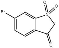 6-Bromobenzothiophen-3(2H)-one 1,1-dioxide 구조식 이미지