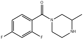 1-(2,4-difluorobenzoyl)-3-methylpiperazine 구조식 이미지