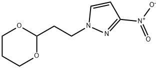 1-[2-(1,3-dioxan-2-yl)ethyl]-3-nitro-1H-pyrazole 구조식 이미지