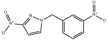 3-nitro-1-[(3-nitrophenyl)methyl]-1H-pyrazole Structure