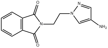 2-[2-(4-amino-1H-pyrazol-1-yl)ethyl]-2,3-dihydro-1H-isoindole-1,3-dione 구조식 이미지