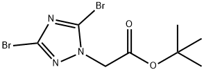 tert-butyl 2-(3,5-dibromo-1H-1,2,4-triazol-1-yl)acetate 구조식 이미지