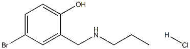 4-bromo-2-[(propylamino)methyl]phenol hydrochloride 구조식 이미지