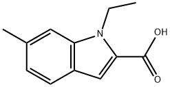 1-ethyl-6-methyl-1H-indole-2-carboxylic acid Structure