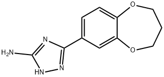 5-(3,4-Dihydro-2H-benzo[b][1,4]dioxepin-7-yl)-2H-[1,2,4]triazol-3-ylamine Structure