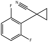 1-(2,6-difluorophenyl)cyclopropane-1-carbonitrile 구조식 이미지