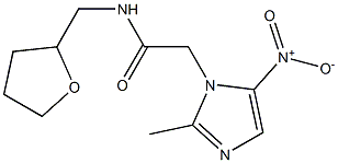 2-(2-methyl-5-nitroimidazol-1-yl)-N-(oxolan-2-ylmethyl)acetamide 구조식 이미지