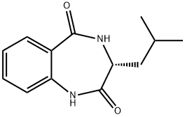 (3R)-3-(2-methylpropyl)-2,3,4,5-tetrahydro-1H-1,4-benzodiazepine-2,5-dione Structure