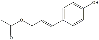 Phenol, 4-[3-(acetyloxy)-1-propenyl]- Structure