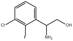 2-AMINO-2-(3-CHLORO-2-FLUOROPHENYL)ETHAN-1-OL Structure