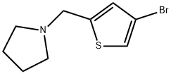 1-((4-bromothiophen-2-yl)methyl)pyrrolidine 구조식 이미지