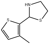 2-(3-methylthiophen-2-yl)-1,3-thiazolidine Structure