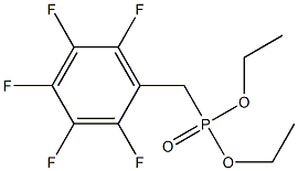 Phosphonic acid, [(pentafluorophenyl)methyl]-, diethyl ester Structure