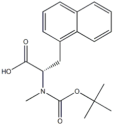 N-Boc-N-methyl-3-(1-naphthyl)-L-alanine Structure