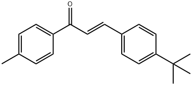(2E)-3-(4-tert-butylphenyl)-1-(4-methylphenyl)prop-2-en-1-one Structure