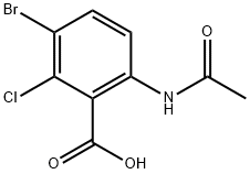 Benzoic acid,6-(acetylamino)-3-bromo-2-chloro- Structure