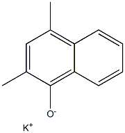 1-Naphthalenol, 2,4-dimethyl-, potassium salt 구조식 이미지