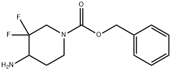 BENZYL 4-AMINO-3,3-DIFLUOROPIPERIDINE-1-CARBOXYLATE Structure