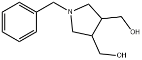 (1-BENZYLPYRROLIDINE-3,4-DIYL)DIMETHANOL 구조식 이미지