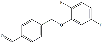 4-[(2,5-difluorophenoxy)methyl]benzaldehyde 구조식 이미지