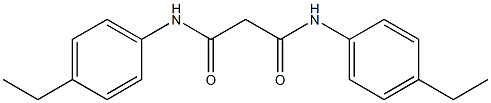 N,N'-bis(4-ethylphenyl)propanediamide 구조식 이미지