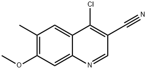 4-CHLORO-7-METHOXY-6-METHYLQUINOLINE-3-CARBONITRILE 구조식 이미지