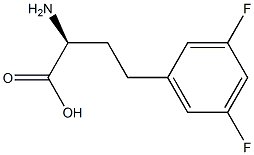 (S)-a-Amino-3,5-difluorobenzenebutanoic acid Structure
