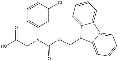 N-Fmoc-S-3-Chlorophenylglycine Structure