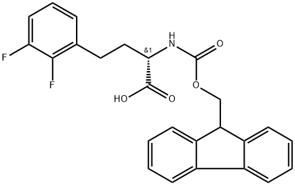 Fmoc-2,3-difluoro-L-homophenylalanine 구조식 이미지