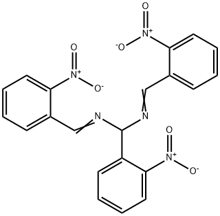 Methanediamine, 1-(2-nitrophenyl)-N,N'-bis[(2-nitrophenyl)methylene]- 구조식 이미지