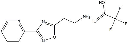 {2-[3-(2-pyridinyl)-1,2,4-oxadiazol-5-yl]ethyl}amine trifluoroacetate Structure