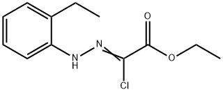 ethyl (2Z)-2-chloro-2-[2-(2-ethylphenyl)hydrazin-1-ylidene]acetate 구조식 이미지