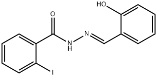 N'-(2-hydroxybenzylidene)-2-iodobenzohydrazide 구조식 이미지