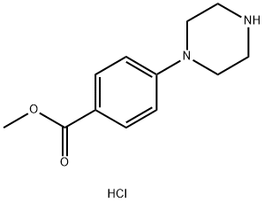 methyl 4-(piperazin-1-yl)benzoate hydrochloride Structure