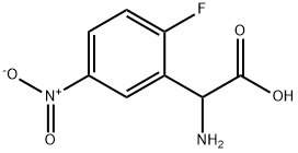 2-Amino-2-(2-fluoro-5-nitrophenyl)acetic Acid Structure