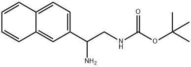 tert-butyl N-[2-amino-2-(naphthalen-2-yl)ethyl]carbamate 구조식 이미지