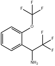 2,2,2-TRIFLUORO-1-(2-(TRIFLUOROMETHOXY)PHENYL)ETHANAMINE Structure