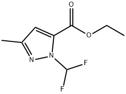Ethyl 1-(difluoromethyl)-3-methyl-1H-pyrazole-5-carboxylate Structure
