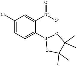 2-(4-chloro-2-nitrophenyl)-4,4,5,5-tetramethyl-1,3,2-dioxaborolane 구조식 이미지