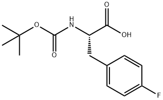 Phenylalanine,N-[(1,1-dimethylethoxy)carbonyl]-4-fluoro- 구조식 이미지