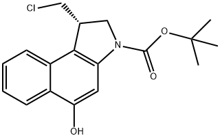 (S)-TERT-BUTYL 1-(CHLOROMETHYL)-5-HYDROXY-1H-BENZO[E]INDOLE-3(2H)-CARBOXYLATE Structure