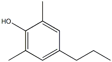 Phenol, 2,6-dimethyl-4-propyl- Structure