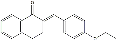 1(2H)-Naphthalenone,2-[(4-ethoxyphenyl)methylene]-3,4-dihydro-, (E)- (9CI) Structure